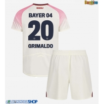 Maglie da calcio Bayer Leverkusen Alejandro Grimaldo #20 Seconda Maglia Bambino 2025-26 Manica Corta + Pantaloni corti)